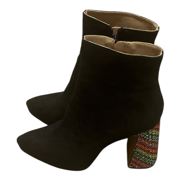 BETSEY JOHNSON rhinestone heeled boots - Picture 3 of 8